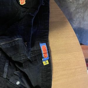 empyre boys relaxed fit black corduroy skate pant